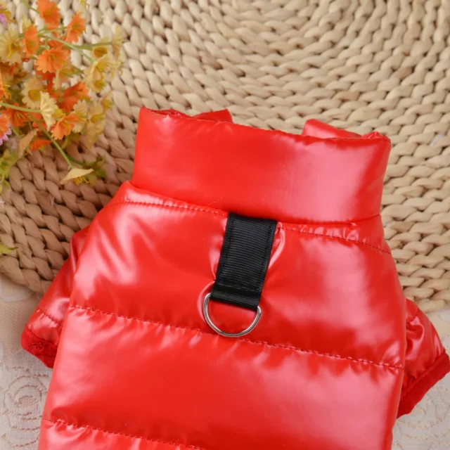 Disfraz de perro de invierno, ropa cálida para perros pequeños, abrigo para Chihuahua Yorkie, ropa gruesa de cuero PU, chaqueta para perro, trajes para mascotas XS-XL - Image 4