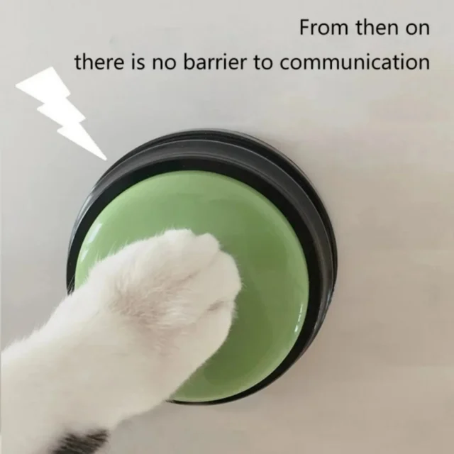 Botones de comunicación para perros, botón de grabación de voz para entrenamiento de mascotas, zumbador, reproducción de registros de 30 segundos, regalo divertido para mascotas parlantes - Image 4