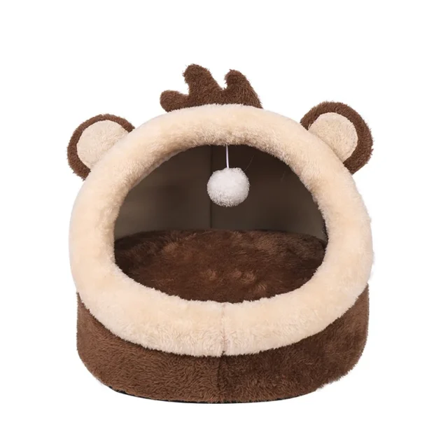 Cama para gatos, cesta para mascotas, cama para gatos, cojín acogedor para gatitos, tienda para casa para gatos, estera suave y cálida para perros pequeños, bolsa, camas y muebles lavables - Image 6